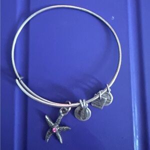 Alex & Ani Starfish Pink Gem Bracelet